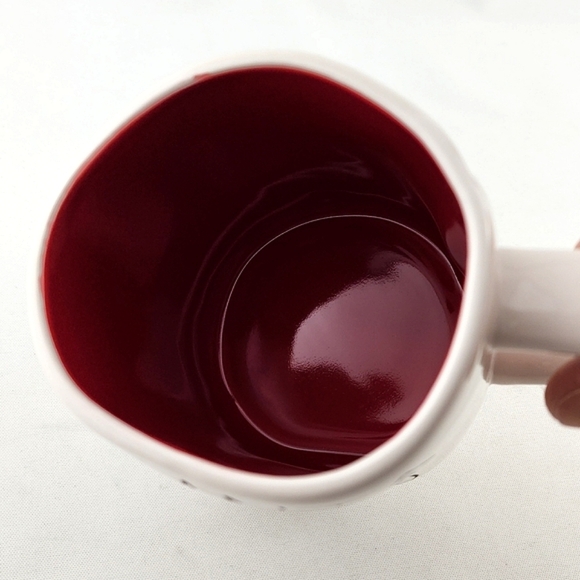 Rae Dunn Matching SANTA PAWS Marching Mug & Dog Bowl Set Large Letters White Red - Picture 5 of 15
